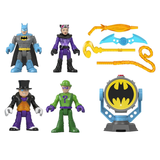 Zestaw figurek Imaginext DC Super Friends Bat-Tech Bat-Signal 4 szt (0194735038077) - obraz 6