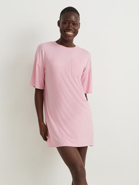 Акція на Нічна сорочка жіноча великих розмірів C&A GD-00076148 XL Рожева від Rozetka