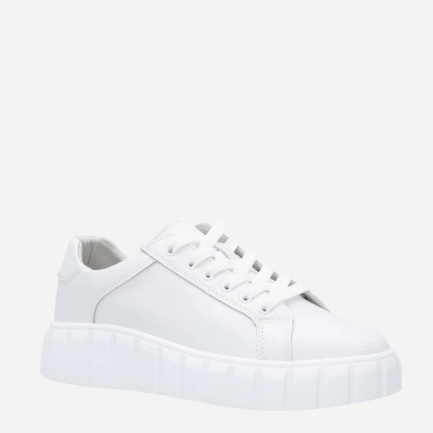 Sneakersy damskie skórzane Venezia F3033 36 23.7 cm Biały/Złoty (5906140415795) - obraz 7