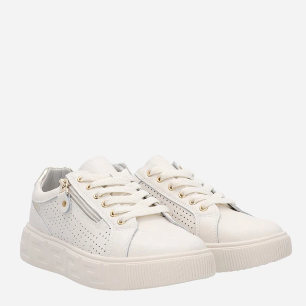 Жіночі кеди низькі Venezia FT210256 37 24.2 см Бежеві (5906140416365) - зображення 4