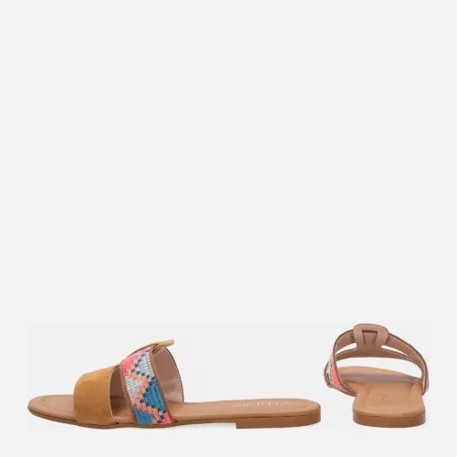 Klapki damskie eleganckie skórzane Venezia 13148 CA-T 39 26 cm Brązowe (5906140413890) - obraz 3