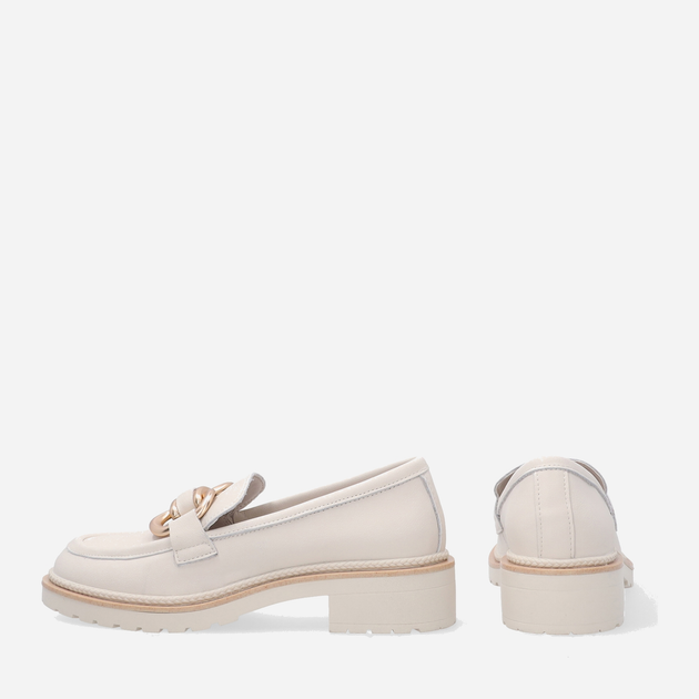 Loafersy damskie skórzane Venezia HA-026 40 26.4 cm Beżowe (5906140383001) - obraz 3