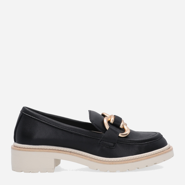 Loafersy damskie skórzane Venezia HA-026 38 25 cm Czarne (5906140383063) - obraz 1