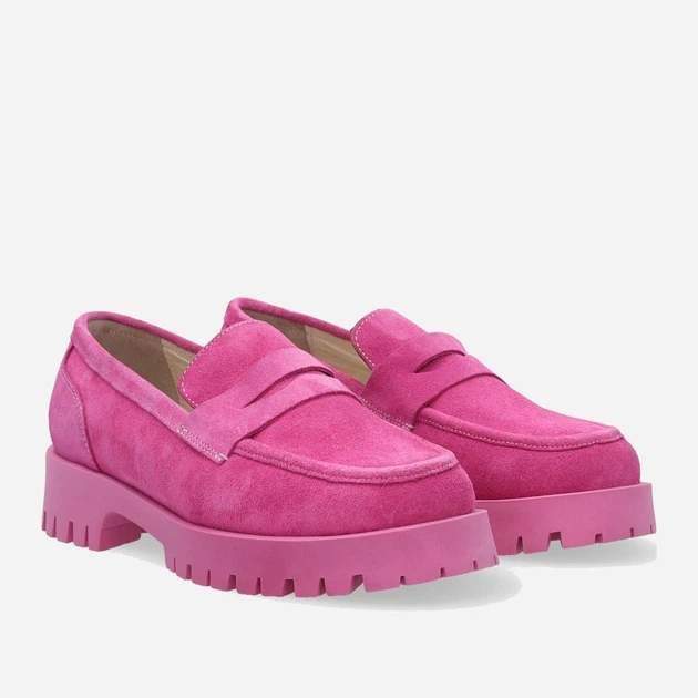 Жіночі лофери зі шкіри Venezia 737 SUE 39 26 см Рожеві (5906140383483) - зображення 4