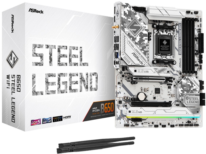 Материнська плата ASRock B650 STEEL LEGEND WIFI (sAM5, AMD B650, PCI-Ex16) - зображення 5