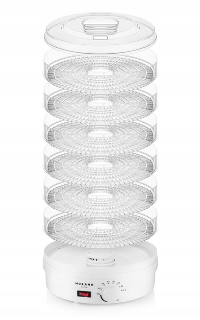 Сушарка, дегідратор Mozano Food Dehydrator 500 Вт White Польща - изображение 4