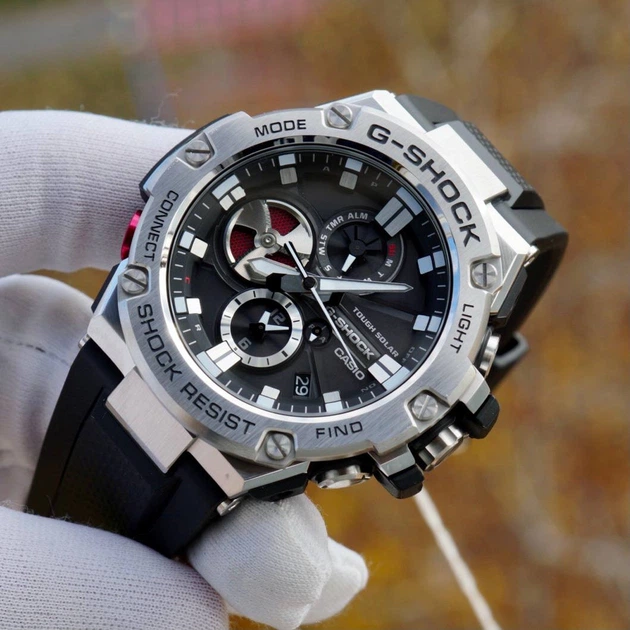 【稼働】CASIO G-SHOCK GST-B100 Bluetooth搭載 GST-B100-1AJF | CASIO