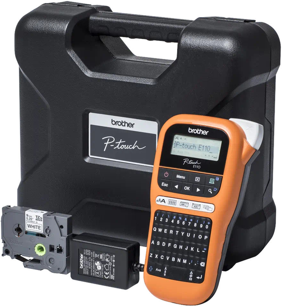 Drukarka etykiet Brother P-Touch E110VP Orange (PERBRODRE0047) - obraz 4