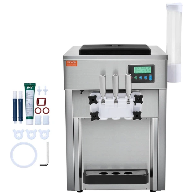 Фризер для морозива Vevor BQL-7220T (3 смаки / 20-28л/год) - изображение 8