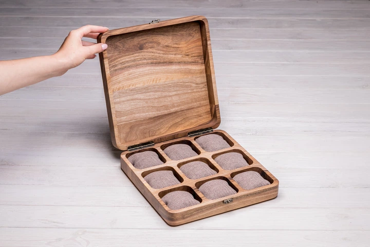 Органайзер для хранения часов ecoWalnut 7х26.5х26.5 см - изображение 2