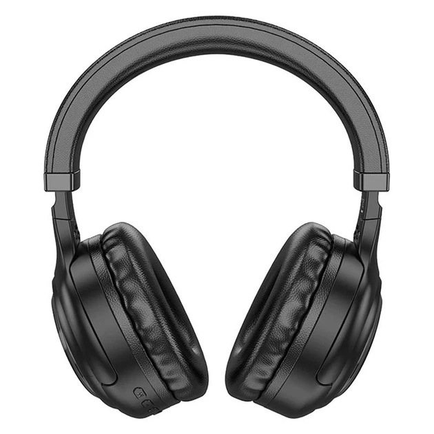 Наушники беспроводные Bluetooth c подсветкой HOCO Focus BT headphones W48 |BT5.3, AUX/BT/TF, 46h| Black - изображение 2