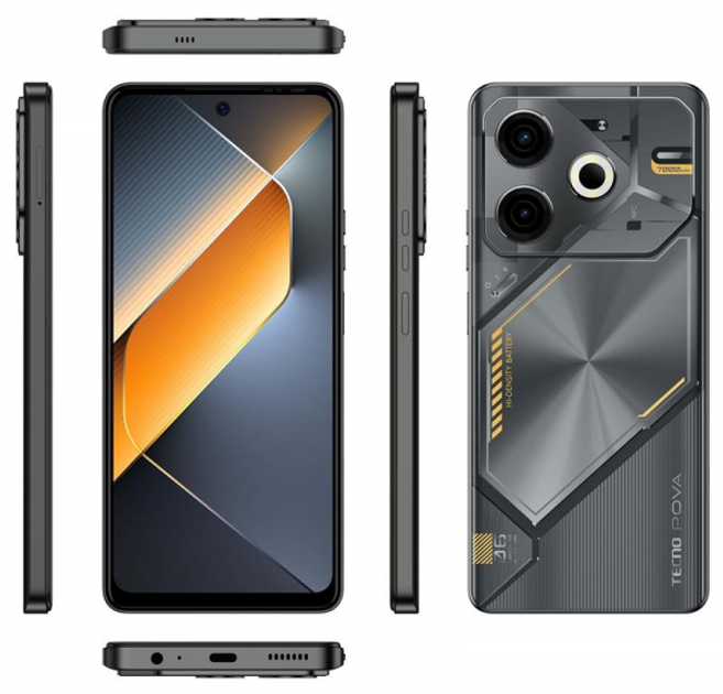 Смартфон Tecno Pova 6 Neo (li6) 8/128gb Speed ​​Black (4894947021015) - зображення 2