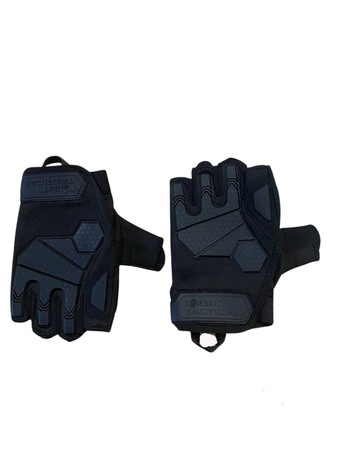 Рукавички тактичні KOMBAT UK Alpha Fingerless Tactical Gloves чорний XL (kb-aftg-blk-xl) - изображение 4