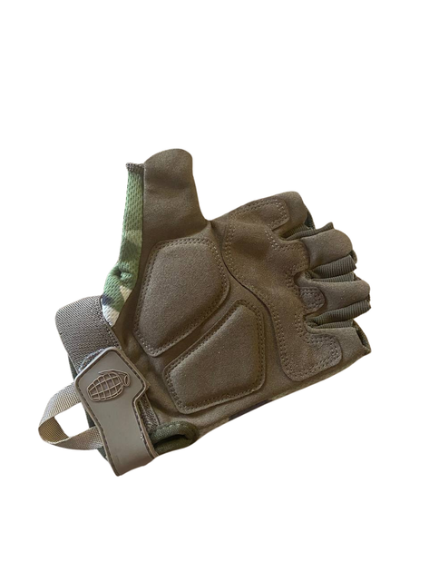 Рукавички тактичні KOMBAT UK Alpha Fingerless Tactical Gloves мультікам L (kb-aftg-btp-l) - изображение 2