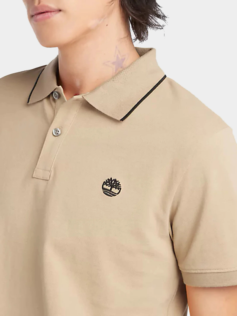 Поло довге чоловіче Timberland TB0A26NF-DH41 L Бежеве (194902913800) - зображення 4