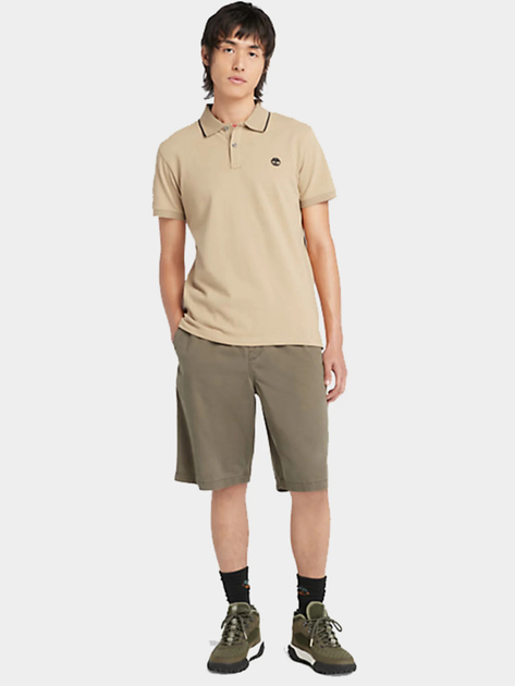 Поло довге чоловіче Timberland TB0A26NF-DH41 S Бежеве (194902913633) - зображення 3