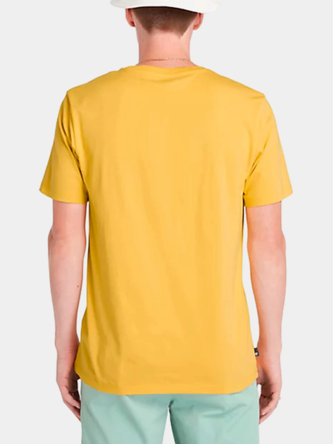 T-shirt męski bawełniany Timberland TB0A2C2R M Żółty (194902948178) - obraz 2