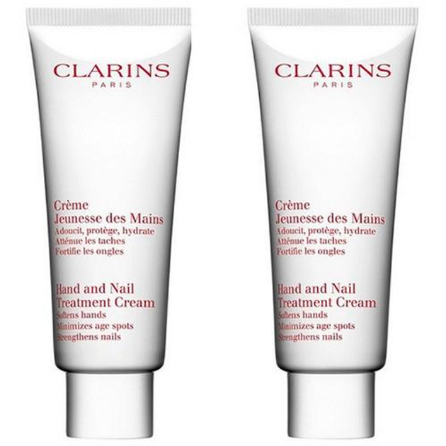 Zestaw kremów do rąk Clarins Hand and Nail Treatment Cream 2 x 100 ml (3666057305825) - obraz 1