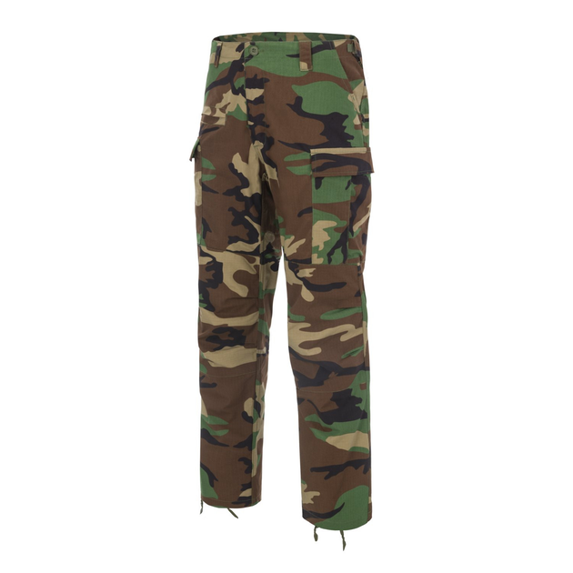 Брюки Helikon-Tex BDU Mk2 - PolyCotton Ripstop, US Woodland L/Regular (SP-BD2-PR-03) - зображення 1