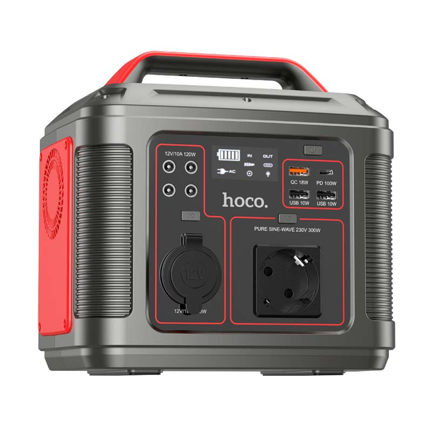 Портативна зарядна станція Power Bank УМБ HOCO Energy storage DB28 80000mAh 300W 3USB/Type-C/AC PD/QC - зображення 3
