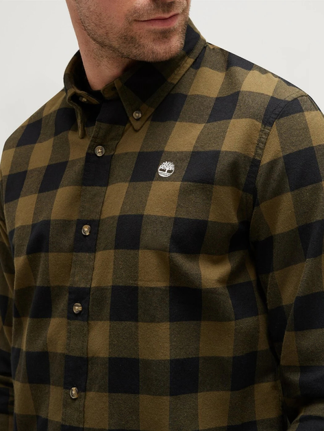 Koszula męska bawełniana Timberland TB0A2D7E XL Oliwkowa (196247812572) - obraz 4