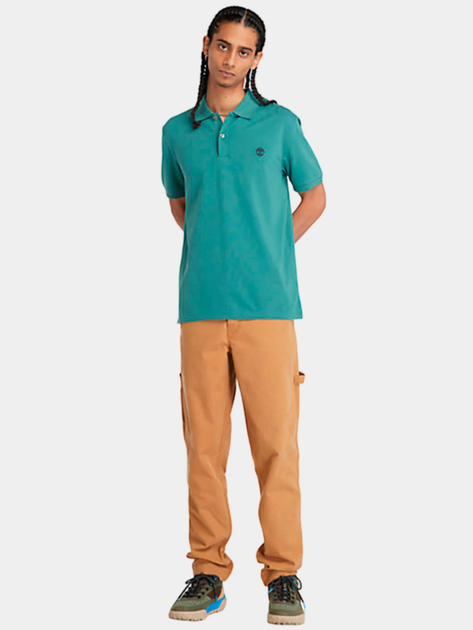 Поло довге чоловіче Timberland TB0A2DJE S Зелене (194902941957) - зображення 3