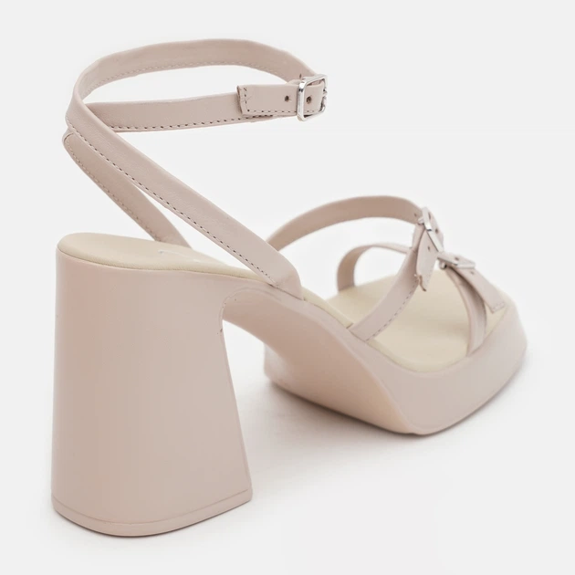 Женские босоножки кожаные Ashoes Remi/718 36 23.5 см Св.латте (ROZ6501004355) - изображение 4