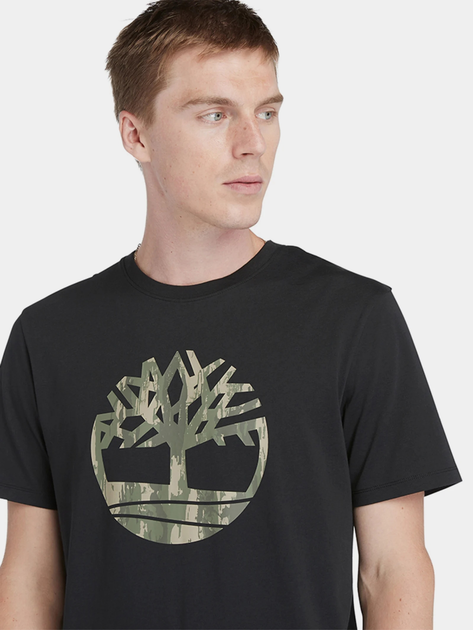 T-shirt męski bawełniany Timberland TB0A5UP3 L Czarny (194902996827) - obraz 4