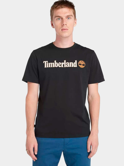 T-shirt męski bawełniany Timberland TB0A5UPQ L Czarny (194902997190) - obraz 1