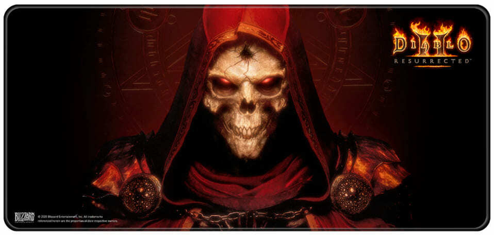Podkładka gamingowa Blizzard Entertainment Diablo 2: Resurrected Prime Evil XL (FBLMPD2SKELET21XL) - obraz 1