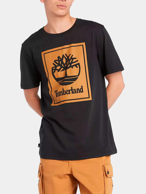 T-shirt męski bawełniany Timberland TB0A5WQQ XXL Czarny (194902956036) - obraz 1