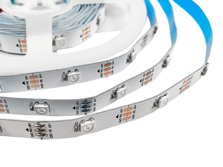 Адресная светодиодная лента SPI AVT WS2812 SMART 1 м SMD5050 30 LED 5В IP20 RGB - изображение 2