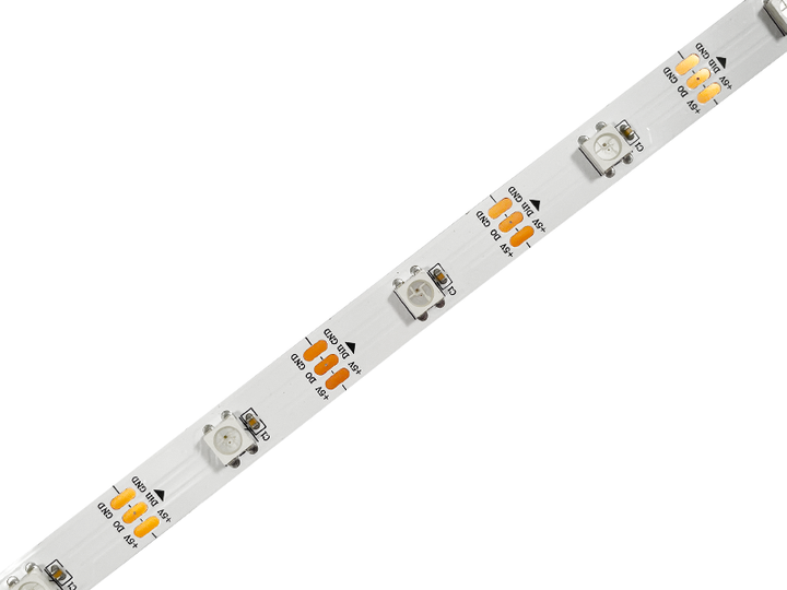Адресная светодиодная лента SPI AVT WS2812 SMART 1 м SMD5050 30 LED 5В IP20 RGB - изображение 3