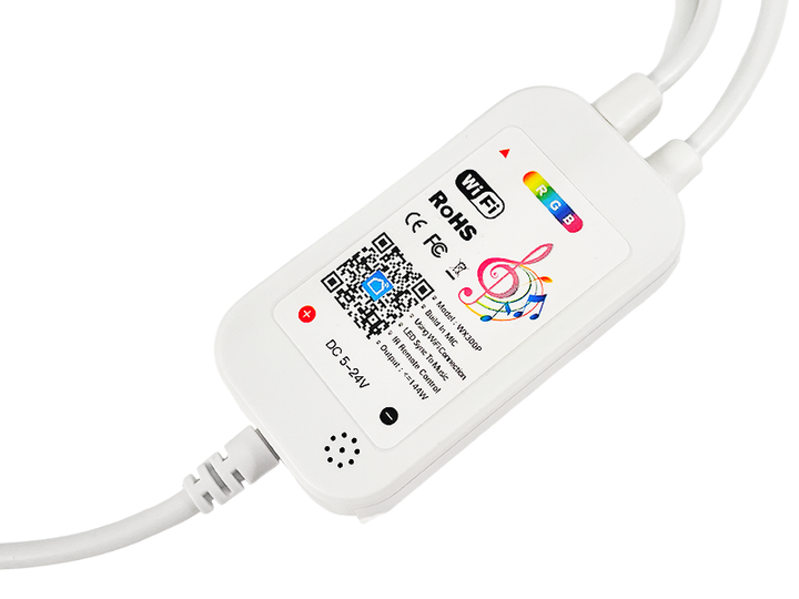 Розумний контролер для світлодіодної стрічки RGB Lemanso LM9516 музичний Tuya Smart LED WI-FI - зображення 4