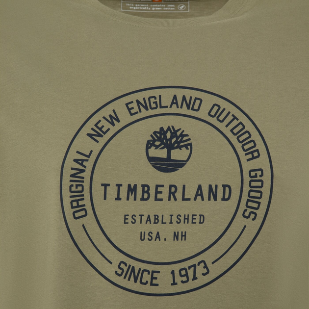 Футболка бавовняна довга чоловіча Timberland TB0A6GF5 S Хакі (196247861556) - зображення 3