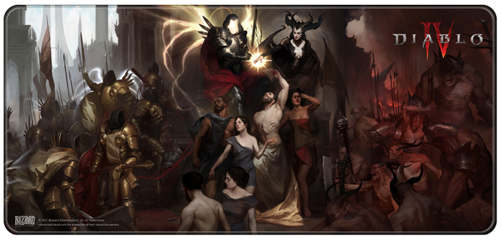 Podkładka gamingowa Blizzard Entertainment Diablo IV Inarius and Lilith XL Speed (FBLMPD4LILITH21XL) - obraz 1