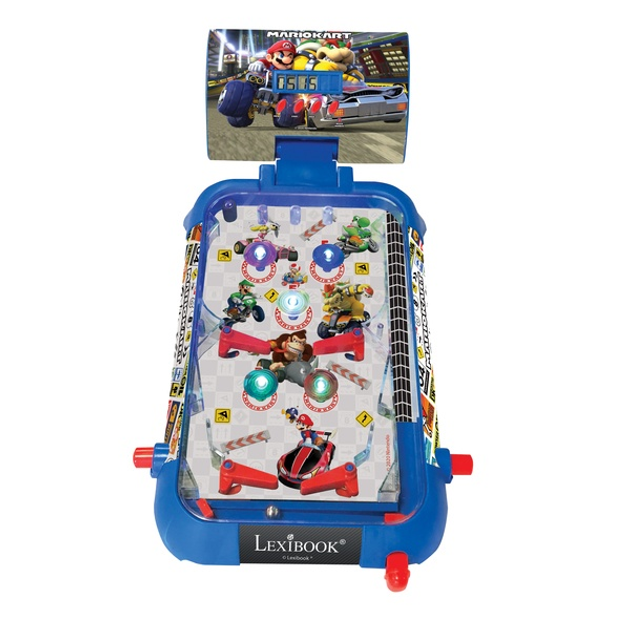 Elektroniczny pinball Lexibook Mario Kart (3380743084138) - obraz 1