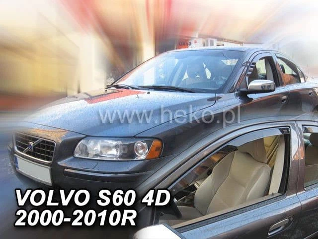 Дефлекторы окон (ветровики) HEKO для Volvo S60 2001-2010 4D вставные 4 шт - изображение 7