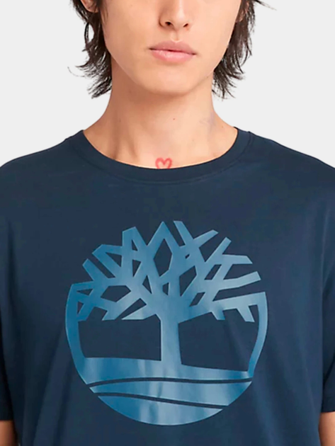 T-shirt męski bawełniany Timberland TB0A2C2R S Niebieski (194902947737) - obraz 4