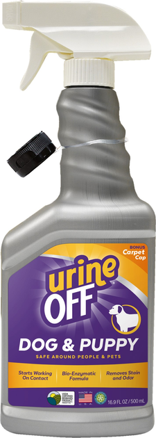 Спрей TropiClean Urine Off для видалення органічних плям і запахів, для цуценят і собак (811665016943) - зображення 1