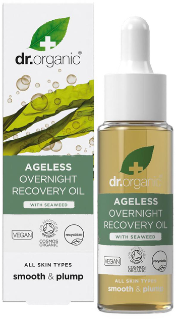 Олія для обличчя Dr. Organic Ageless Overnight Recovery Oil 30 мл (5060391847825) - зображення 1