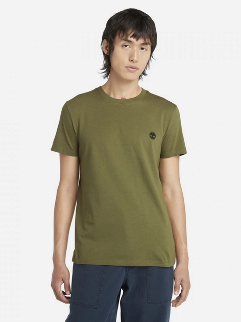 T-shirt męski bawełniany Timberland TB0A2BPR L Khaki (194902950973) - obraz 1