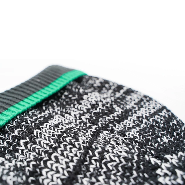Шапка водонепроникна Dexshell Cuffed Beanie, р-р S/M (56-58 см) чорна з зеленою смугою - изображение 3