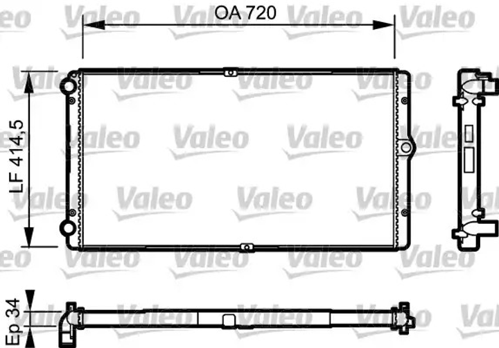 Радіатор, VALEO (732177) - зображення 1