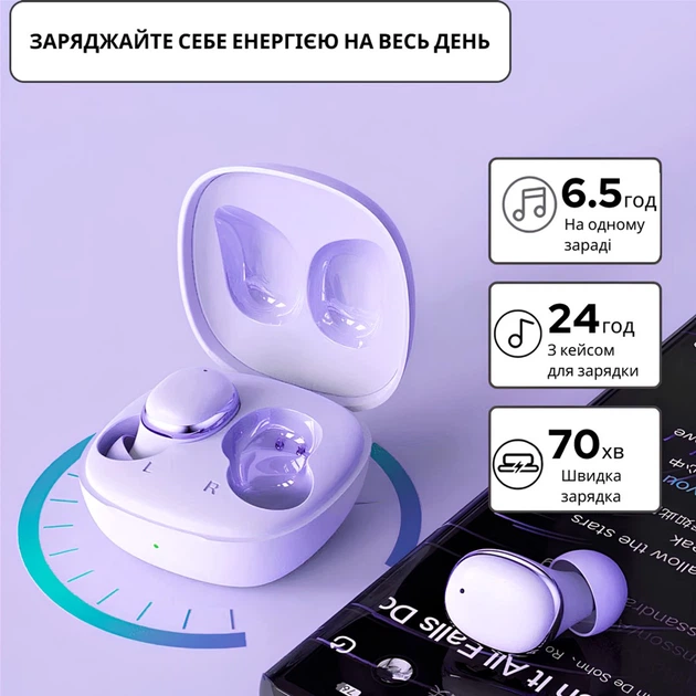 Наушники Inspire XY30 Purple (XY30p) - Фото 3 Наушники Inspire XY30 Purple (XY30p) - изображение 3