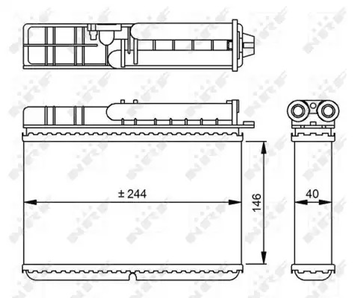 Радиатор печки, NRF (54307) - изображение 1