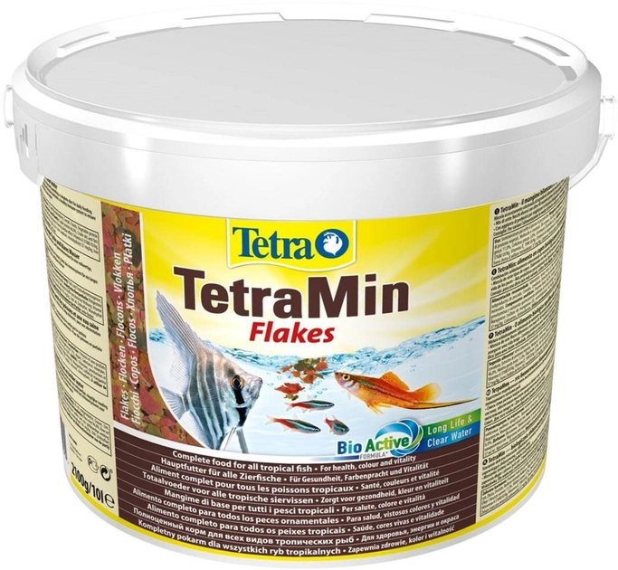 Корм Tetra Min для акваріумних риб в пластівцях 10 л (4004218769939) - зображення 1