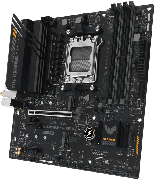 Материнська плата ASUS TUF Gaming A620M-PLUS WIFI (sAM5, AMD A620, PCI-Ex16) (90MB1F00-M0EAY0) - зображення 3