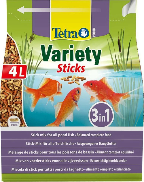 Корм ​​Tetra Pond Veriety ST для ставкових риб у паличках 4 л (151.9640) - зображення 1