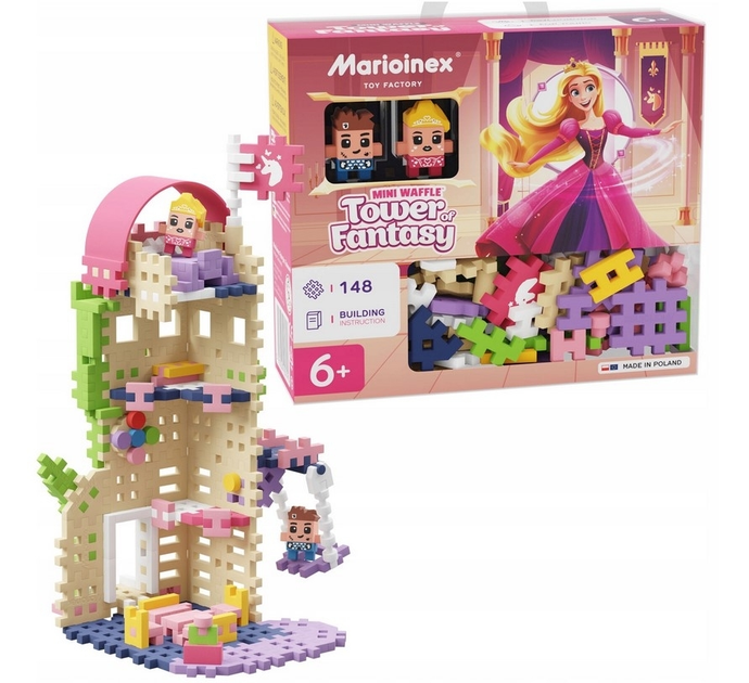 Конструктор Marioinex Mini Waffle Tower Fantasy 148 деталей (5903033905791) - зображення 2